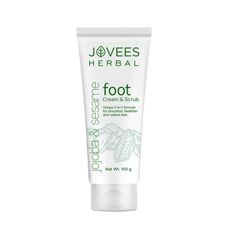 Jovees Foot Care Cream & Scrub | 2-in-1 Formula  | Hydrates & Heals