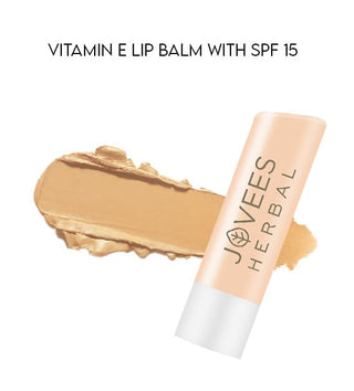 Jovees Vitamin E Lip Balm | SPF 15 | Hydrates and Rejuvenates Dry Lips