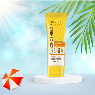 Jovees Sun Zinc Shield SPF 60 PA+++ Broad Spectrum | Matte Finish