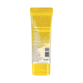 Jovees Sun Aqua Gel SPF 50 PA+++ | Lightweight, Gel Texture | 1% Hyaluronic Acid | Non-Greasy, No White Cast | Perfect for Oily & Combination Skin