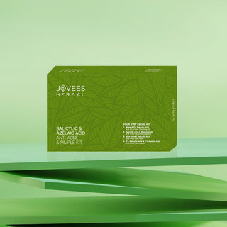 Jovees Salicylic & Azelaic Acid Anti-Acne & Pimple Facial Kit | For Oily & Acne Prone Skin | For Multiple Use | Improves Skin Health & Tone