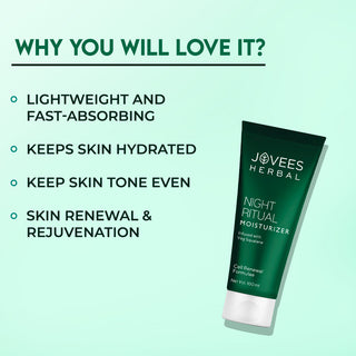 Jovees Night Ritual Moisturizer | Prevents Dark Spots | Reduces Fine Line | Skin Renewal  & Rejuvenation