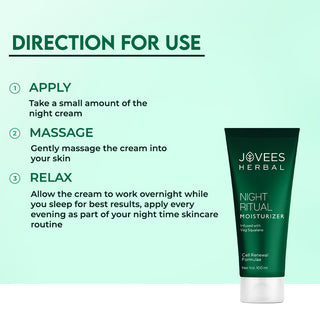 Jovees Night Ritual Moisturizer | Prevents Dark Spots | Reduces Fine Line | Skin Renewal  & Rejuvenation