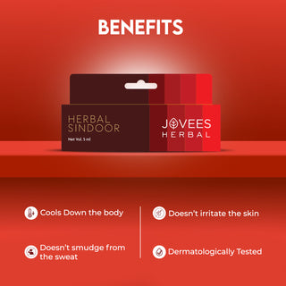Jovees Sindoor Red | Bright, Quick Drying & Long Lasting | Smudge-Proof