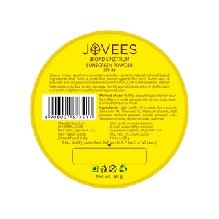 Jovees Broad Spectrum Sunscreen Powder | SPF 30 | Prevents Skin Damage