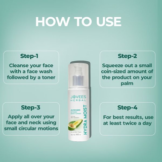 Jovees Avocado Intense Hydra Moisturiser | Lightweight and Non-Greasy