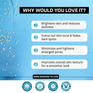 Jovees Derma Rice Water & 10% Niacinamide Glowing Skin Cleanser-100 g, Derma Rice Water & 4% Niacinamide Glowing Skin Toner-100 ml, 12% Niacinamide Glowing Skin Serum and Derma Rice Water & Ceramide Glowing Skin Moisturiser-50 g