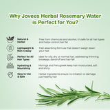 Jovees Rosemary Water Hair Growth Spray | Reduces Hair Fall | Lightweight & Non-Sticky | For Men & Women