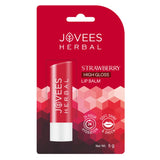 Jovees Strawberry High Gloss Lip Balm With Vitamin E For Soft Lips