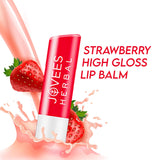 Jovees Strawberry High Gloss Lip Balm With Vitamin E For Soft Lips