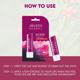 Jovees Berry Lip Balm With Hyaluronic Acid | Rejuvenates Dry Lips