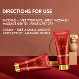Jovees Bridal Brightening Face Wash And Bridal Face Creme Combo For Radiance And Natural Glow