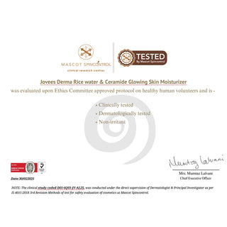 Jovees Derma Rice Water & Ceramide Glowing Skin Moisturiser-50 g
