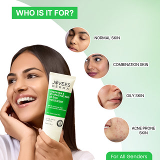 Jovees Derma Green Tea & 2% Salicylic Acid Oil Free Moisturiser-50 g