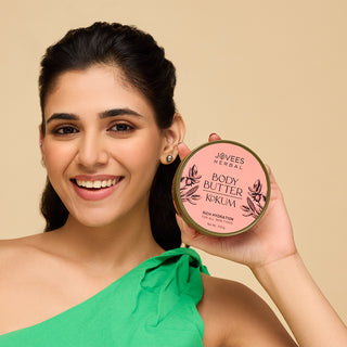 Jovees Kokum Body Butter For Dry & Rough Skin | Deep Nourishment, Non-Sticky