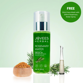 Jovees Rosemary Water Hair Growth Spray | Controls Hair Fall | Increases Hair Density | Fights Dandruff | Lightweight & Non-Greasy | For Men & Women