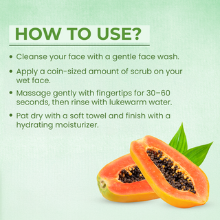 Jovees Papaya & Honey Face Scrub | With Honey & Neem | Normal to Dry Skin