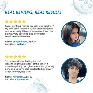 Jovees Derma Rice Water & 4% Niacinamide Toner | Brightens & Tightens Pores | Gentle & Effective | Suitable for All Skin