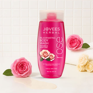 Jovees Rose Body Wash | Refreshing Fragrance of Rose & Chamomile