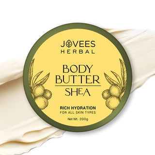 Jovees Shea Body Butter For Dry & Rough Skin | Deep Nourishment, Non-Sticky