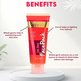 Jovees De-Tan Face Pack With Wheat Germ & Carrot | Revitalizes