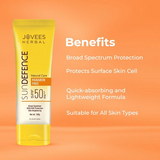 Sun Defence Cream SPF 50 PA+++ For All Skin Types | Protection From UVA/UVB & Sun Damaged | Sunscreen For Men & Women