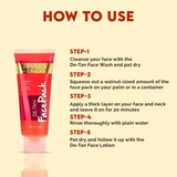 Jovees De-Tan Face Pack With Wheat Germ & Carrot | Revitalizes